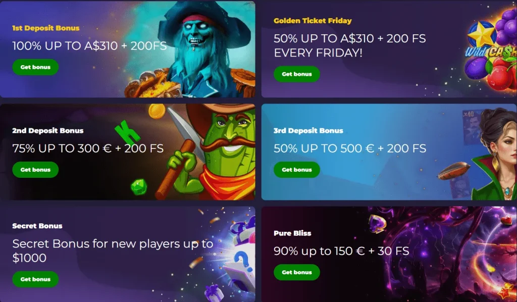 Bonuses and Promotions at Playfina Casino